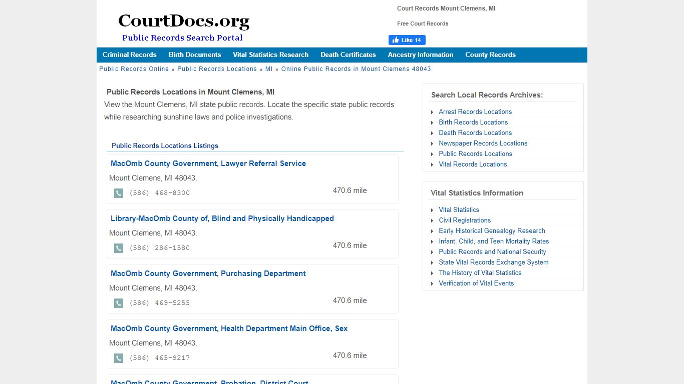 Court Records Mount Clemens, MI - Free Court Records - CourtDocs.org